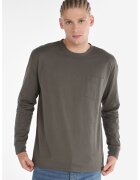 COLIN'S Tricou Cu Maneca Lunga De Barbati Kaki Regular Fit - Kaki