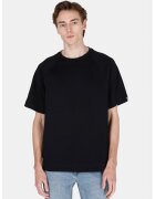 COLIN'S Tricou supradimensionat din amestec de bumbac - Negru