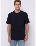 COLIN'S Tricou uni cu croiala lejera - Bleumarin