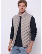 COLIN'S Vesta slim-fit cu fermoar - Maro taupe deschis