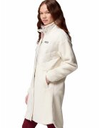 Columbia Geaca lunga cu logo Cloud Point - Crem