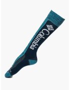 Columbia Sosete lungi unisex pentru trekking si drumetii Thermolite - Albastru petrol/Bleumarin