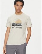 Columbia Tricou barbati - 304693434 - Bumbac organic - Bej - Bej