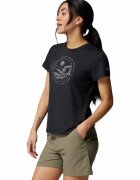 Columbia Tricou cu decolteu la baza gatului Sloan Ridge - Negru/Alb murdar