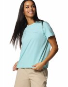 Columbia Tricou din amestec de bumbac pentru trekking Sun Trek - Albastru aquamarin