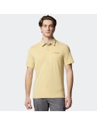 Columbia Tricou polo barbati - confortabil - moale - galben - 70% modal - 30% poliester