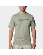 Columbia Tricou sport barbati - CSC Basic Logo - croiala confortabila - culoare Safari - 100% bumbac