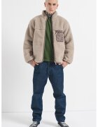 Converse Jacheta reversibila de blana sherpa cu fermoar - Maro taupe/Bej