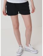 Converse Pantaloni scurti cu banda elastica in talie si talie inalta - Negru