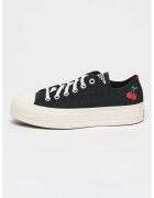 Converse Pantofi din material textil cu broderie - Negru/Alb murdar