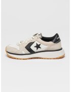 Converse Pantofi sport cu garnituri din piele intoarsa Omni - Alb/Negru/Gri deschis