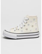 Converse Pantofi sport cu platforma si flori brodate All Star Lift - Crem