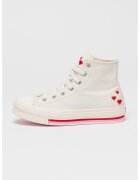 Converse Pantofi sport cu talpa flatform si imprimeu Chuck Taylor All Star - Rosu/Alb/Roz