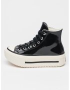 Converse Pantofi sport de piele lacuita Chuck Taylor All Star Lift Double Stack - Negru