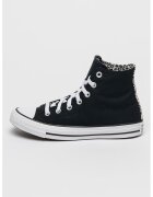 Converse Pantofi sport din panza cu detalii animal print - Alb/Negru