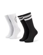 Converse Sosete unisex set 2 perechi - inalte - negru/alb -