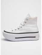 Converse Tenisi All Star Lift Double Stack flatform - Alb/Negru stins
