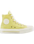 Converse Tenisi Chuck Taylor All Star cu platforma ridicata din tricot - Galben