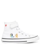 Converse Tenisi fete - textil - albi