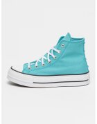 Converse Tenisi flatform de panza cu logo - Turcoaz/Alb optic