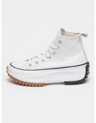 Converse Tenisi flatform de piele cu logo - Alb optic