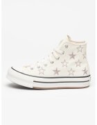 Converse Tenisi high-top cu model stele Chuck Taylor All Star - Alb/Gri deschis