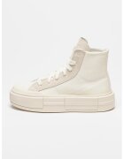 Converse Tenisi mid-high cu garnituri de piele intoarsa Chuck Taylor All Star Cruise - Crem