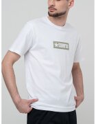Converse Tricou cu decolteu la baza gatului si imprimeu logo Retro - Alb/Kaki