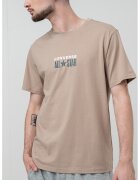 Converse Tricou cu decolteu la baza gatului si logo - Maro deschis