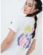 Converse Tricou cu imprimeu grafic pe partea din spate Sea - Alb/Albastru lavanda