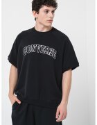 Converse Tricou cu imprimeu logo - Alb/Negru