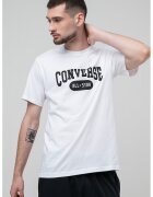 Converse Tricou cu imprimeu pe piept Retro - Alb