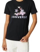 Converse Tricou dama - material bumbac - culoare neagra - Negru