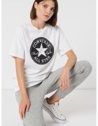 Converse Tricou regular fit unisex cu imprimeu logo - Negru/Alb murdar