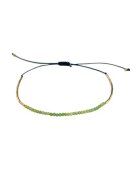 CORINA MARDARI Bratara din aur filat de 14K/20 cu margele din opal - Verde/Auriu/Negru