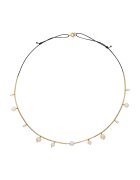CORINA MARDARI Colier din aur filat de 14K/20 cu perle - Alb/Auriu