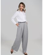 Couture de Marie Pantaloni ampli in dungi - Gri deschis