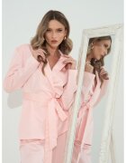 Couture de Marie Sacou petrecut cu un cordon in talie - Roz deschis