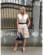 Couture de Marie Vesta uni cu curea - Bej deschis
