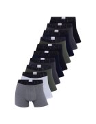 CR7 Set de boxeri cu banda elastica in talie - 10 piese - Negru/Gri/Albastru