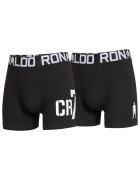 CR7 Set de boxeri cu banda logo in talie - 2 perechi - Negru