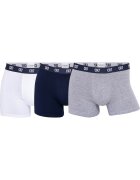 CR7 Set de boxeri cu banda logo in talie - 3 perechi - Alb/Gri/Bleumarin