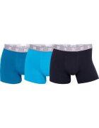 CR7 Set de boxeri din amestec de bumbac organic 3085 - 3 perechi - Verde/Negru/Verde deschis