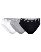CR7 Set de chiloti cu banda logo in talie - 3 perechi - Alb/Negru/Gri