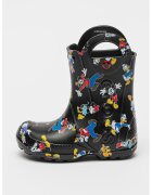 Crocs Cizme de ploaie cu imprimeu desene animate - Negru/Albastru royal/Alb optic