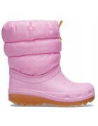 Crocs Cizme De Zapada Slip-on Copii - Classic Neo Puff Boot - Roz - Roz