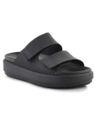 Crocs Papuci Brooklyn Luxe - negru - sintetic - platforma - pentru femei