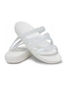 Crocs Papuci cu barete multiple - Alb