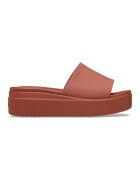 Crocs Papuci cu talpa wedge - Caramiziu