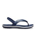 Crocs Papuci flip-flop cu bareta slingback si logo - Alb/Albastru inchis